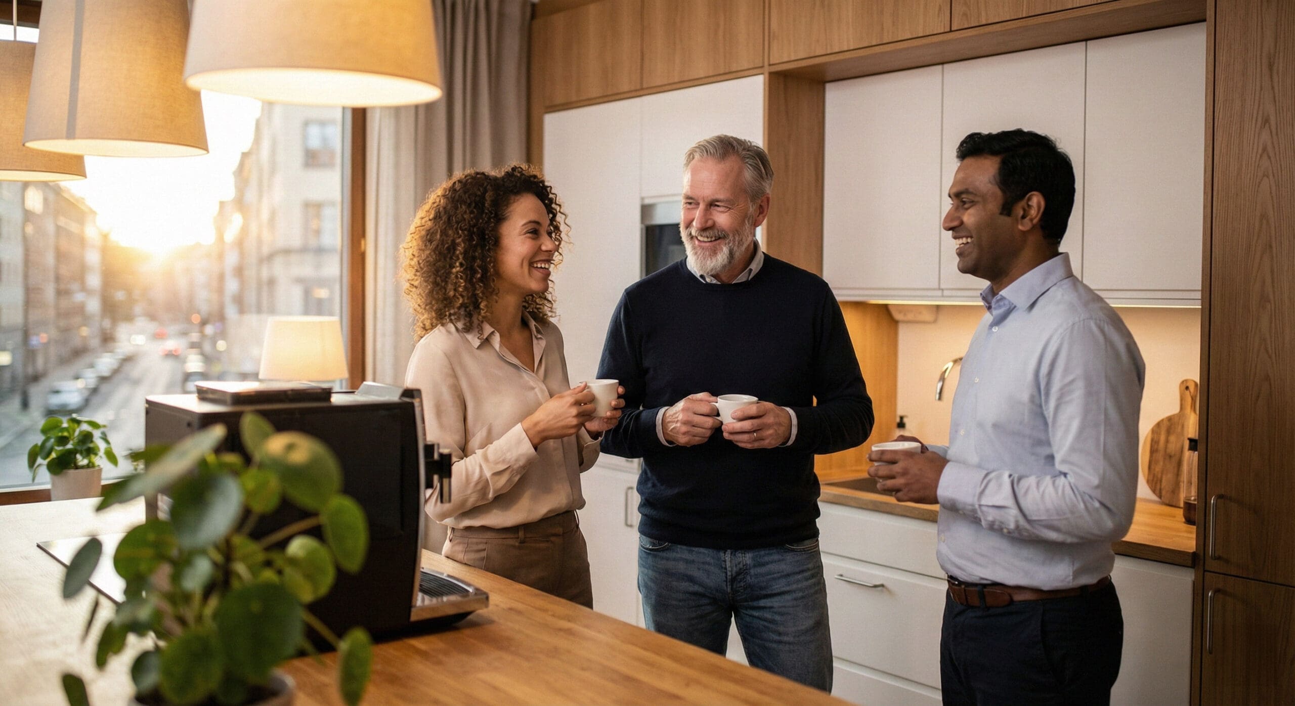 Kollegor pratar om flerbostadshus, kopplat till elbilspremie och elbilsstöd 2026 som påverkar bostadsrättsföreningar, samfälligheter och företag.