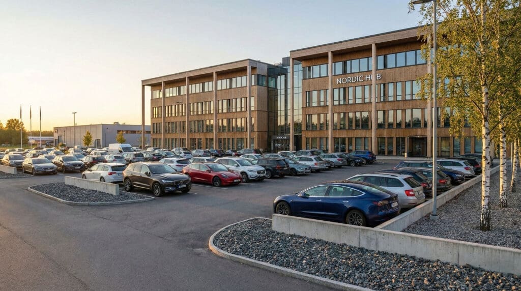 elbilsladdning vid fastighetsbolag 2026